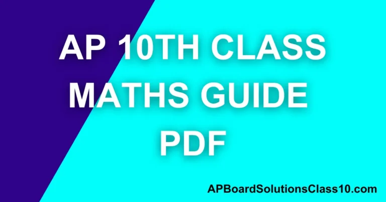 AP 10th Class Maths Guide PDF