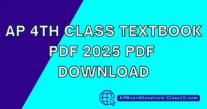 AP 4th Class Textbook PDF 2025 PDF Download