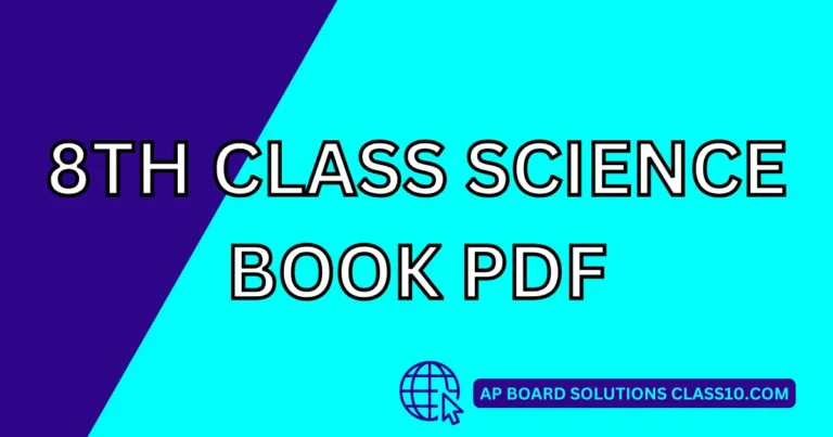 8TH CLASS SCIENCE BOOK PDF