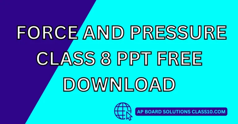 Force And Pressure Class 8 Ppt Free Download