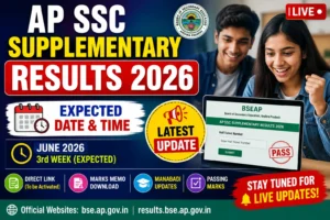 AP SSC Supplementary Results 2026 Date & Time (LIVE): BSEAP 10th Supply Results, Marks Memo Download Link
