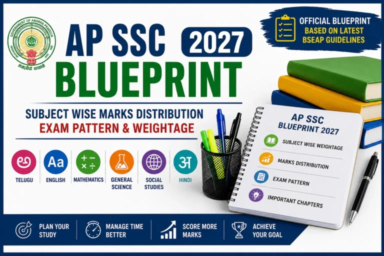 AP SSC Blueprint 2027 Subject Wise Marks Distribution Exam Pattern and Weightage