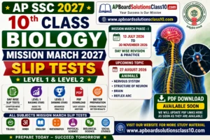 AP 10th Class Biology Mission March 2027 Slip Tests PDF – Level 1 & Level 2