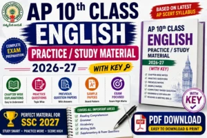 AP 10th Class English Practice/Study Material 2026-27 (with Key)