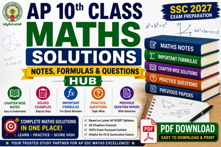 ap 10th class maths solutions notes formulas questions hub