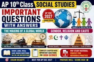 AP 10th Class Social Important Questions – Global World, Gender, Religion and Caste