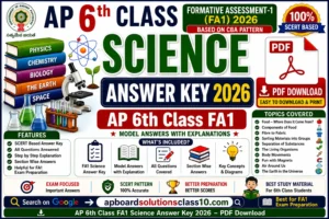 AP 6th Class FA1 Science Answer Key 2026 – PDF Download