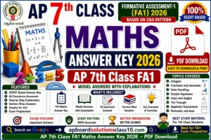 AP 7th Class FA1 Maths Answer Key 2026 – PDF Download