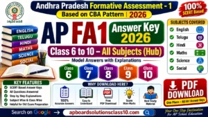 AP FA1 Answer Key 2026 – Class 6 to 10 All Subjects (Hub)