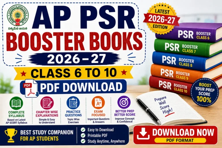 ap psr booster books 2026 27 class 6 to 10 pdf download