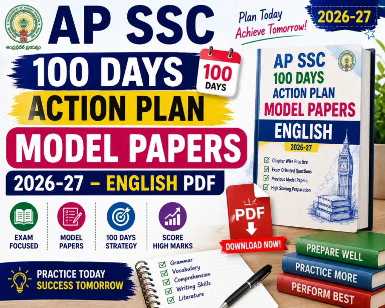 ap ssc 100 days action plan model papers 2026 27 english pdf