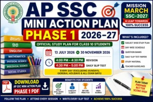 AP SSC Mini Action Plan Phase 1 PDF Download 2026–27