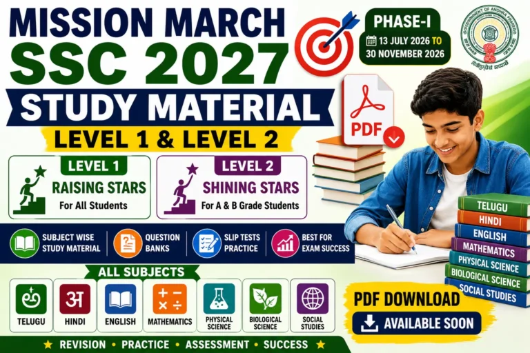 Mission March SSC 2027 Study Material PDF – Level 1 and Level 2