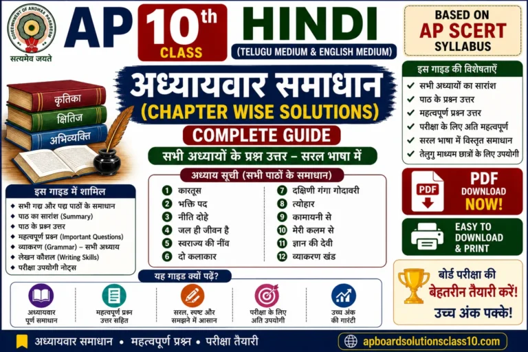 AP 10th Class Hindi Chapter Wise Solutions Complete Guide