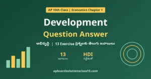 AP 10th Class Economics Chapter 1 Development Question Answer