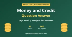 AP 10th Class Economics Chapter 3 Money and Credit Question Answer