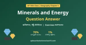 AP 10th Class Geography Chapter 5 Minerals and Energy Resources Question Answer